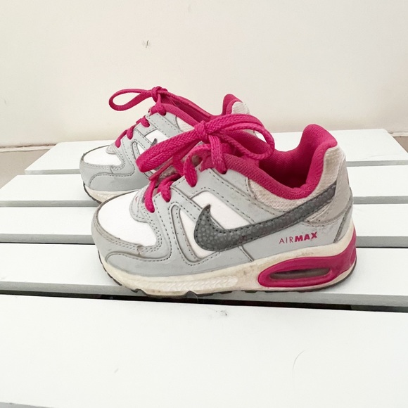 NIKE AIR MAX Command pink white sneakers tennis shoes EUC AWESOME size 7C - Picture 5 of 10